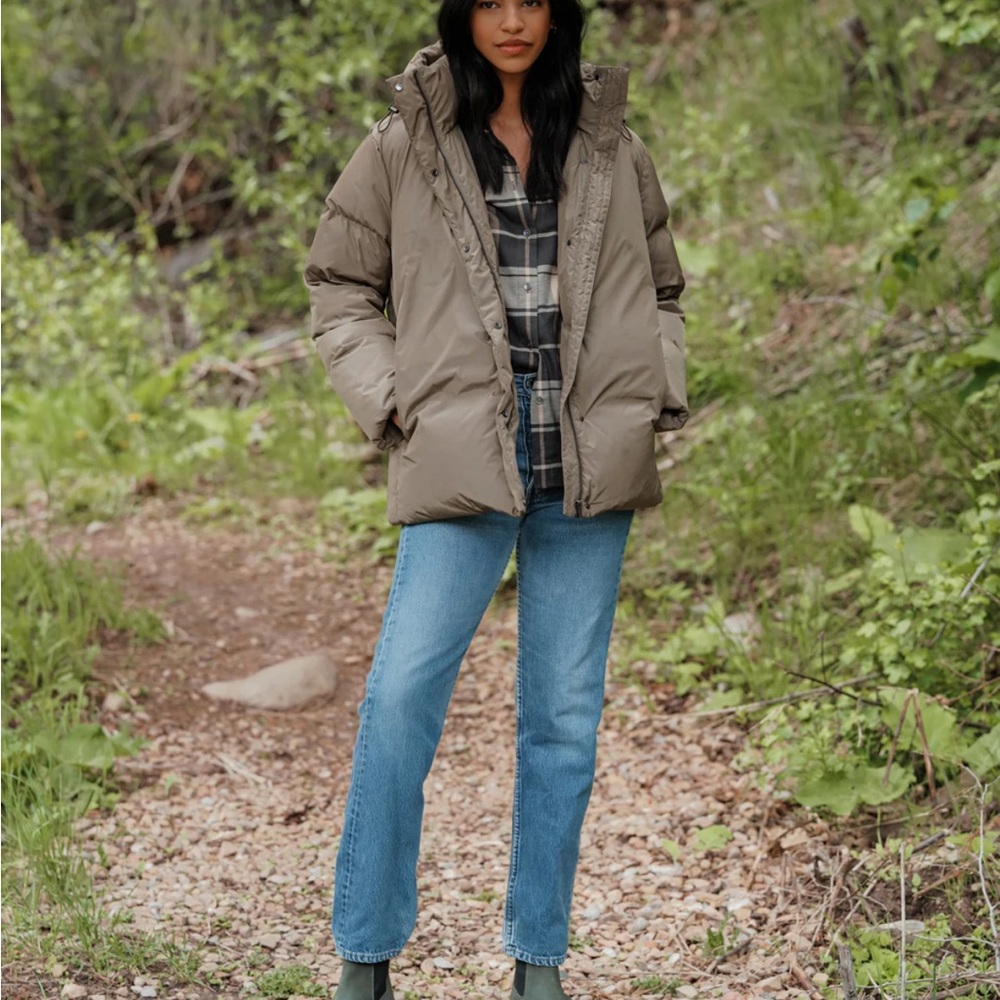 Jenni Kayne Down Puffer Jacket Sage (Olive) M